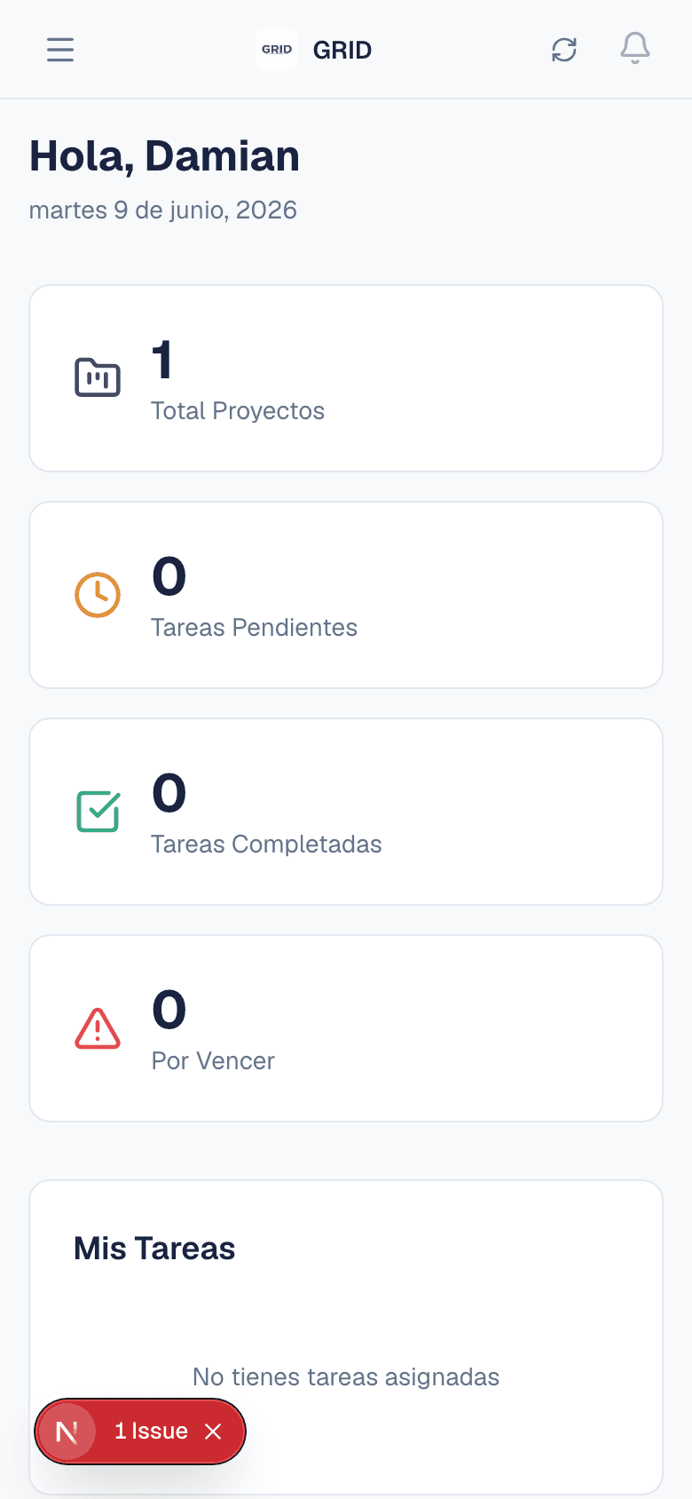 App movil de GRID