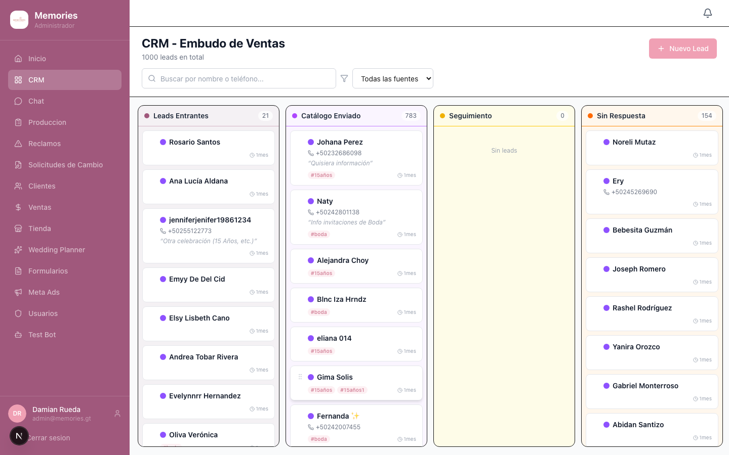 Memories CRM